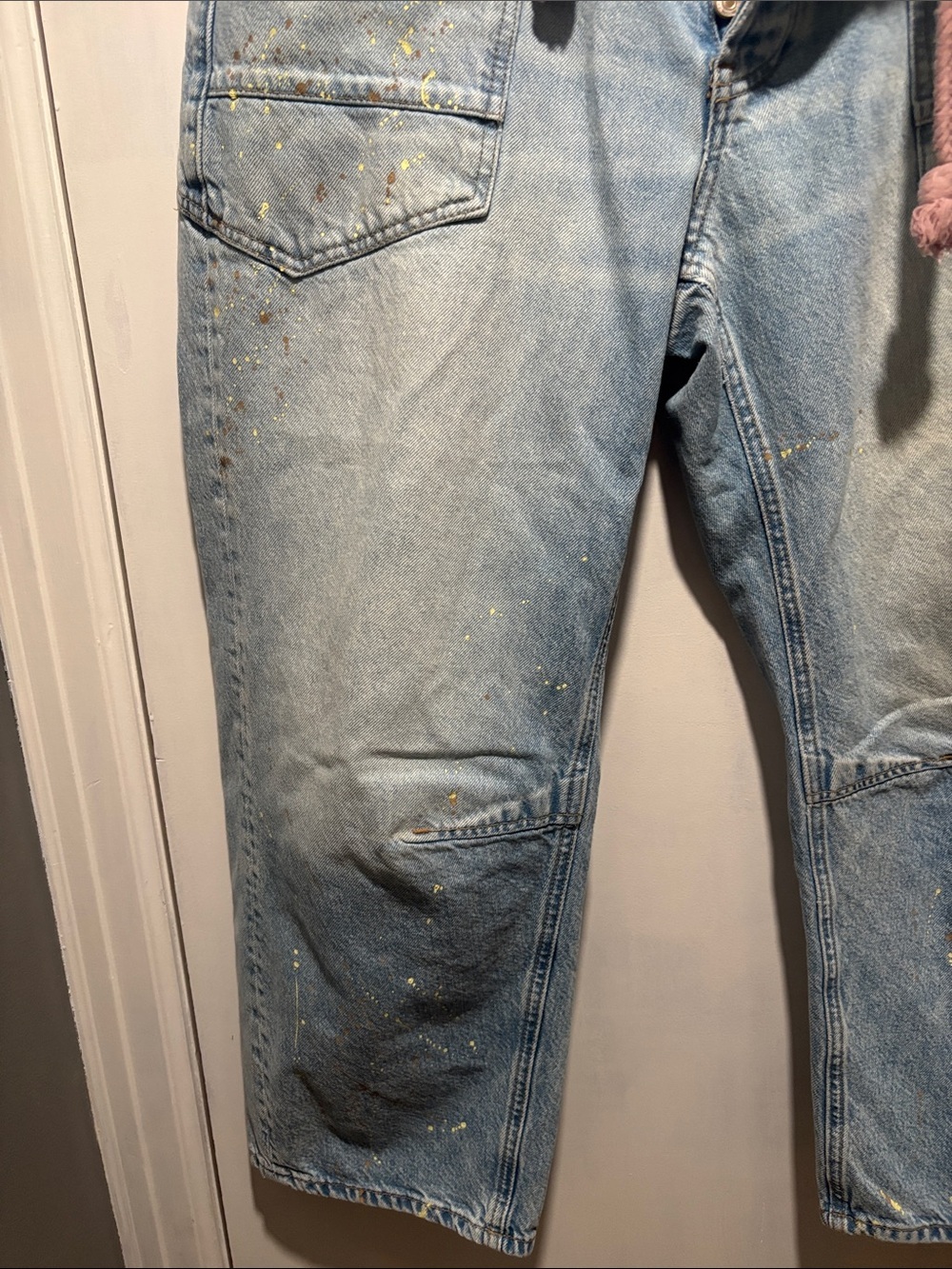 FREE PEOPLE WE THE FREE Moxie distressed barrel jeans size 30 - Picture 5 of 7